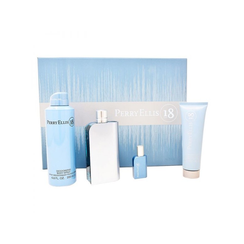 Perfume Perry Ellis 18 Set para hombre