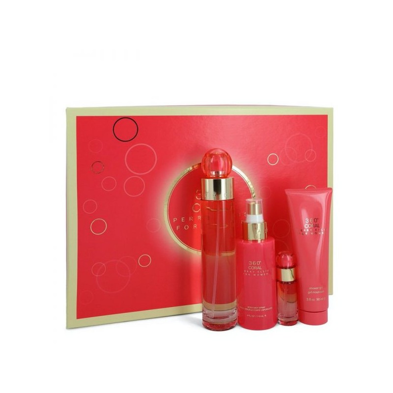 Perfume Perry Ellis 360 Coral Set de mujer